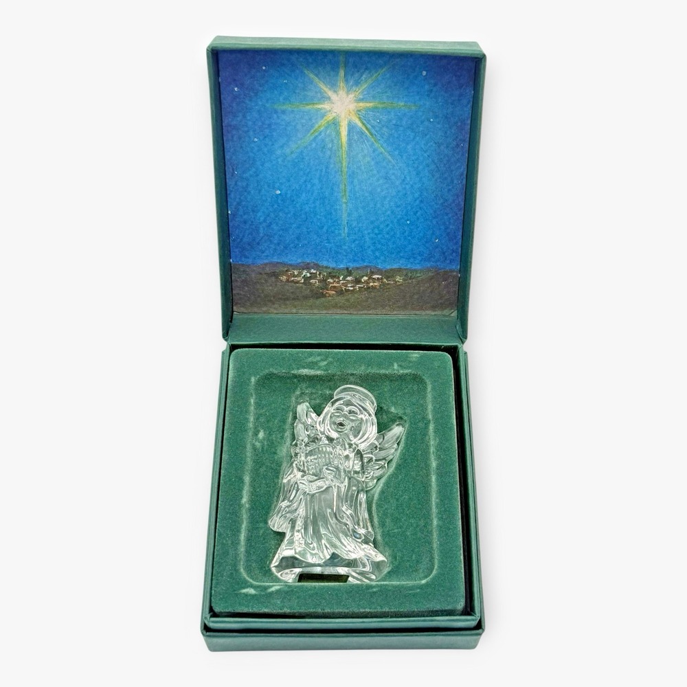 Marquis Waterford Crystal Angel with Lyre Figure Figurine Boxed Germany Vintage